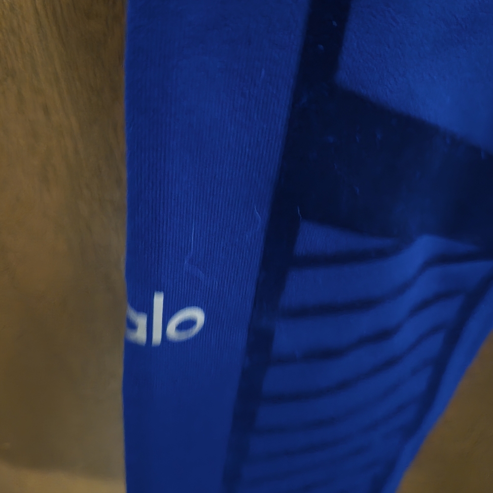 Alo Leggings Medium Blue High Rise - Picture 3 of 3